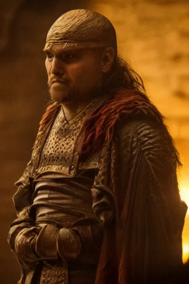 Image similar to very very intricate photorealistic photo of a goomba in an episode of game of thrones, photo is in focus with detailed atmospheric lighting, award - winning details