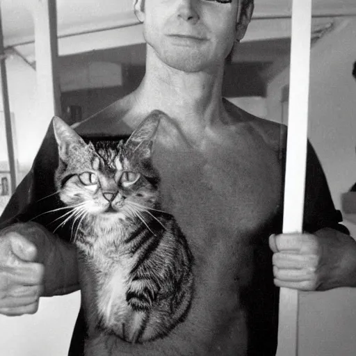 Prompt: daniel jackson with the body of a cat