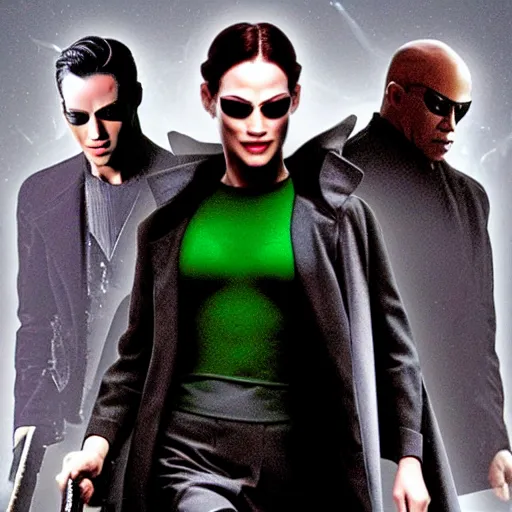 Image similar to trinity from the matrix