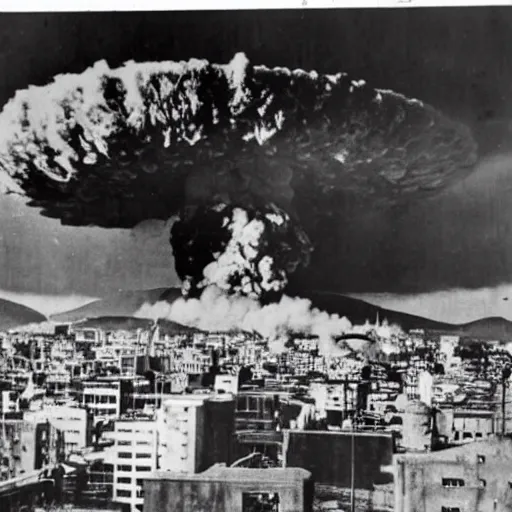 Image similar to atomic bomb explosion in hiroshima