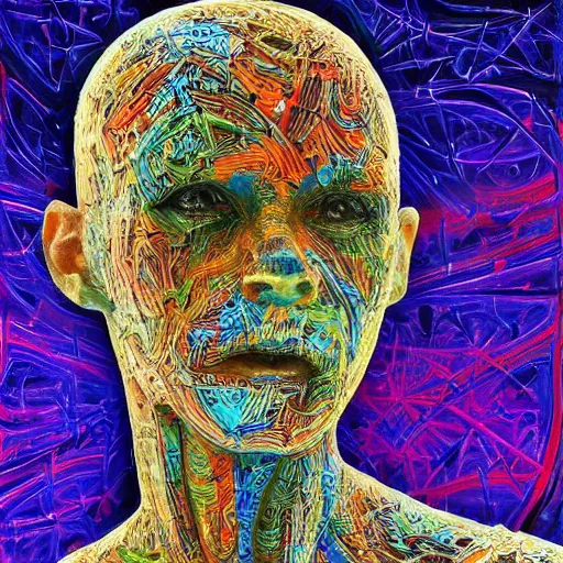 Image similar to < art masterpiece jaw - dropping created - by ='artificial intelligence'style ='all human expert artists combined'> origin of self < / art >