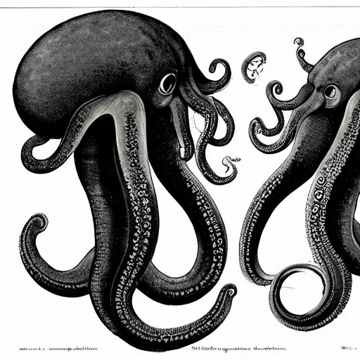 Image similar to strange bestiary of repressed unconscious cephalopod chimeras