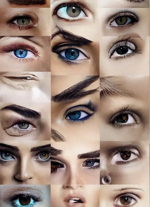 Prompt: style sheets, portraits of a stunningly beautiful eyes, 💯 💯 💯