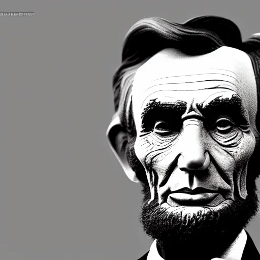 Prompt: modern photo of abe lincoln if he lived in the 21st century. Hyperrealism. 8k. Bokeh.