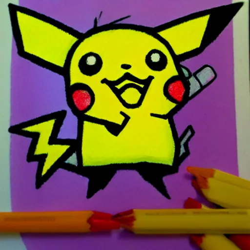 pikachu and red (pokemon and 1 more) drawn by donnpati