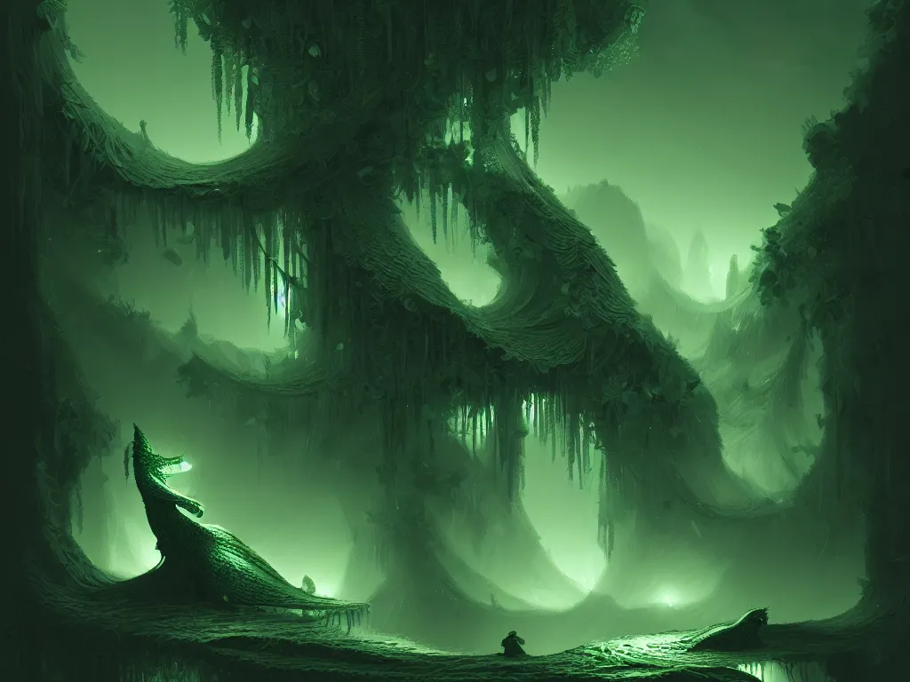 Prompt: colourless green ideas sleep furiously, intricate, elegant, fantasy, highly detailed, digital painting, concept art, sharp focus, illustration, beautiful lighting, epic light, artstation, colorful, dramatic