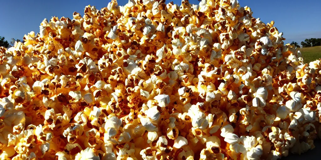 Image similar to Giant popcorn mountain