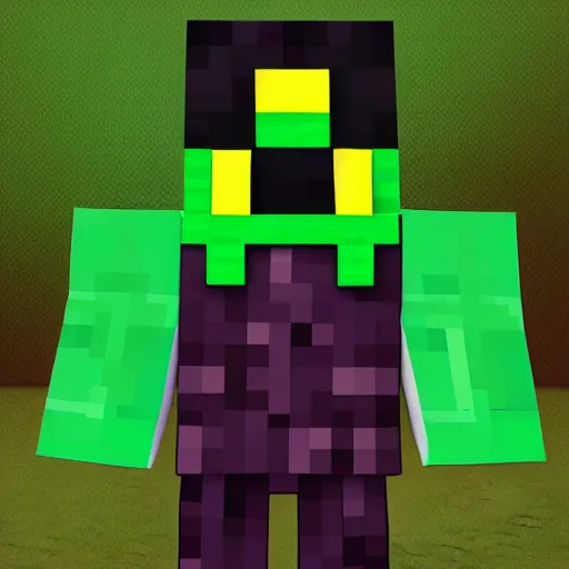 minecraft creeper in a suit skin
