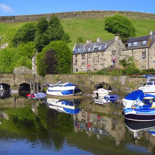 Prompt: hebden bridge marina