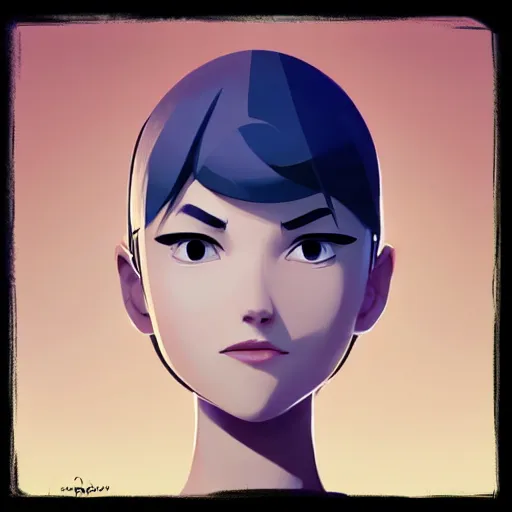 Image similar to face icon stylized minimalist mash, loftis, cory behance hd by jesper ejsing, by rhads, makoto shinkai and lois van baarle, ilya kuvshinov, rossdraws global illumination