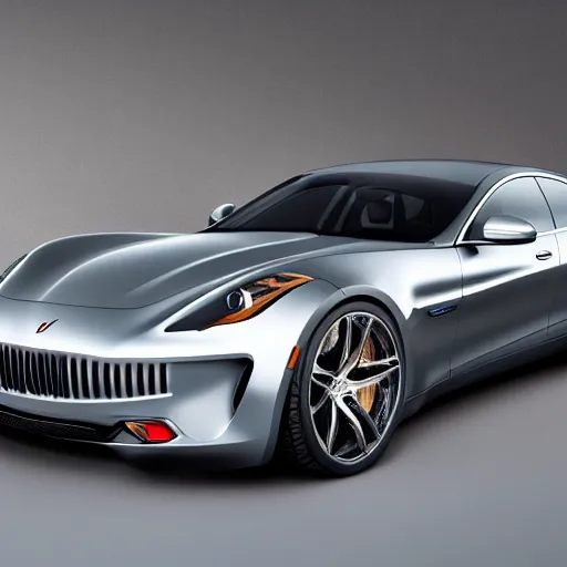 Image similar to new vehicle, wide body, intricate, elegant, highly detailed, smooth, sharp focus, art style from Henrik Fisker and Bruce Kaiser and Scott Robertson and Dmitry Mazurkevich and Doruk Erdem and Jon Sibal