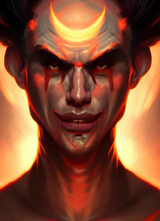 Prompt: the god hades, hellish, portrait, sharp focus, digital art, concept art, dynamic lighting, subsurface scattering, photoreal, trending on artstation, by emylie boivin 2. 0, artgerm 0. 5, rossdraws 2. 0