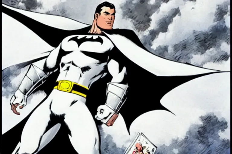 Prompt: white batman jfdasklfjoas owqopafsdnafdih pfdas