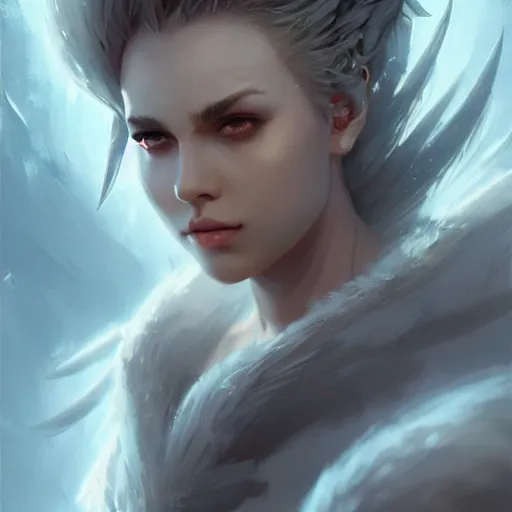 Prompt: kerli koiv as celes chere, character headshot concept art, sharp, digital matte painting, art by artgerm, greg rutkowski, wlop, dramatic lighting, trending on artstation