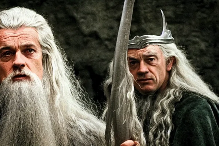 Image similar to geert wilders as gandalf in lord of the rings