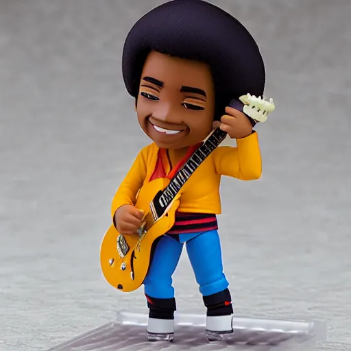 Image similar to jimmy hendrix as nendoroid, kodak film