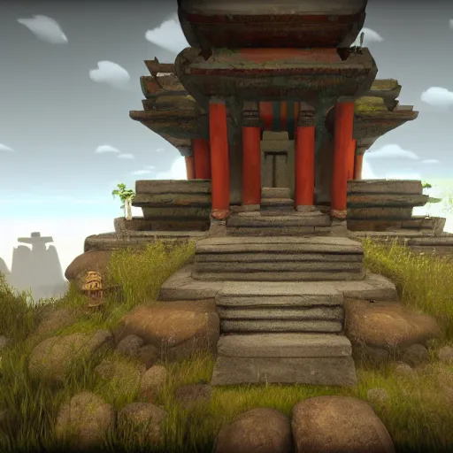 Image similar to a lost temple, made in source engine