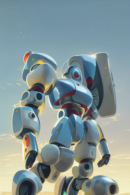 Image similar to metabots medabots medarotto medarot robot minimalist comics, behance hd by jesper ejsing, by rhads, makoto shinkai and lois van baarle, ilya kuvshinov, rossdraws global illumination ray tracing hdr radiating a glowing aura