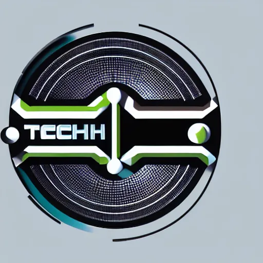 Image similar to a futuristic intricately detailed logo for a tech company