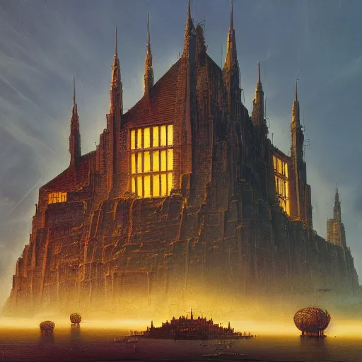 Prompt: menacing secrets of house medici in the style of bruce pennington and jeff easley, 8 k resolution