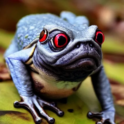 Prompt: Frog Pug Hybrid