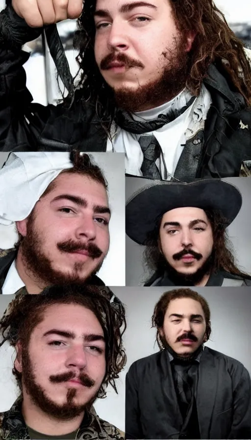 Image similar to Post Malone as Mexican revolutionary fighter