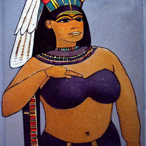 Image similar to Fatdan as an Egyptian godess