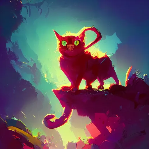 Image similar to a hybrid of cat and mouse, digital art fantasy art, highly detailed, art by anton fadeev, james gurney, anato finnstark, ismail inceoglu