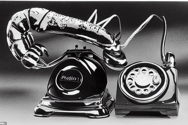 Salvador Dali s surrealist object Lobster Telephone Stable Diffusion