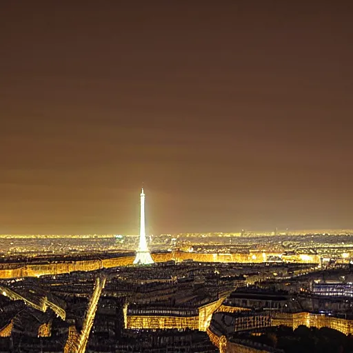 Prompt: Nuke on Paris at night