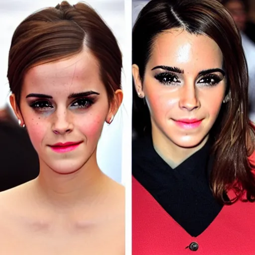 Image similar to emma watson mixed with kim kardashian