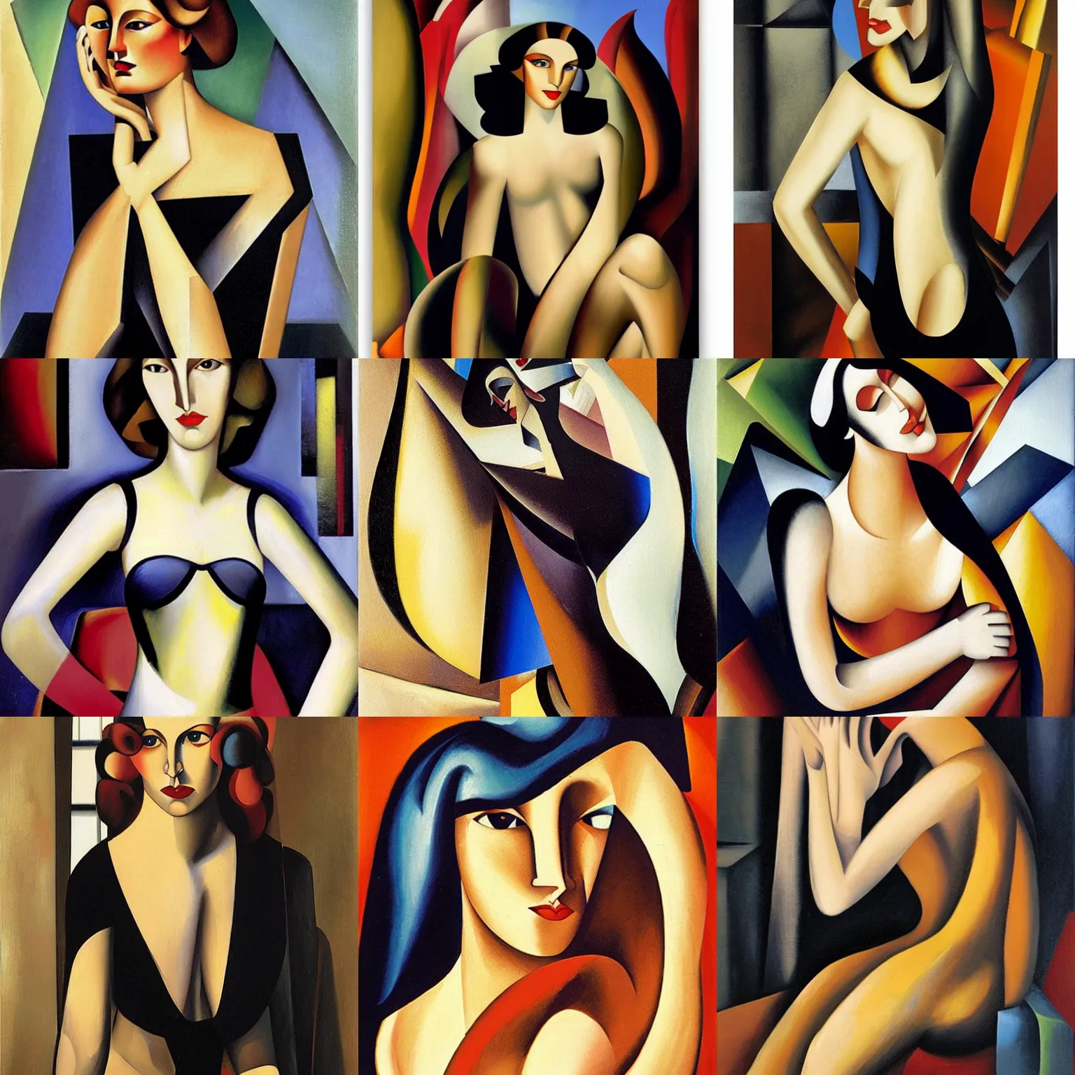 Prompt: artwork by tamara de lempicka