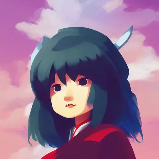 Prompt: face icon stylized minimalist inuyasha, loftis, cory behance hd by jesper ejsing, by rhads, makoto shinkai and lois van baarle, ilya kuvshinov, rossdraws global illumination