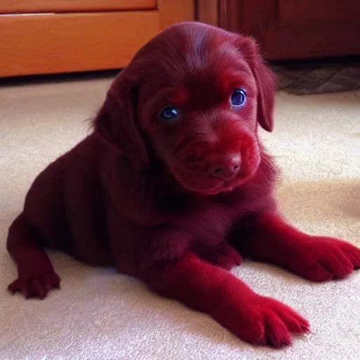 Image similar to adorable crimson puppy