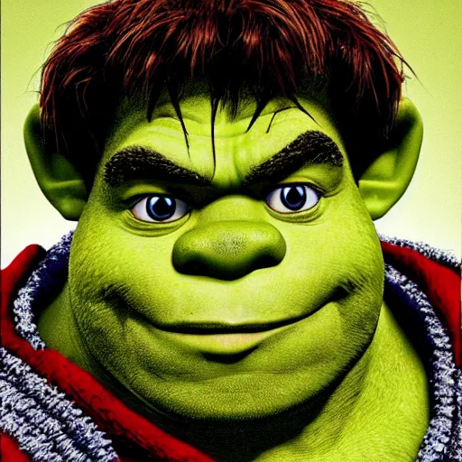 Prompt: portrait of shrek, by Akira Toriyama