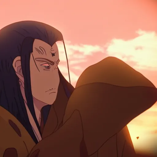 Image similar to elrond tells naruto he is his father, ultra realistic, uhd, 8 k, cinematic, golden hour, beautiful