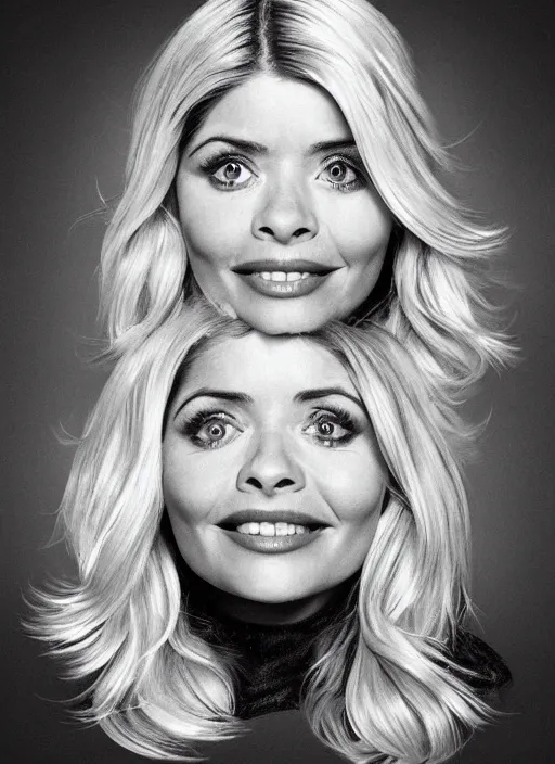 Image similar to holly Willoughby with the physique of a body builder, symmetrical facial features, hyper realistic, ultra detailed, cinematic, dynamic lighting, photorealistic, refined, intricate, digital art, digital painting, masterpiece, 8k