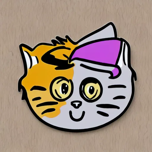 Image similar to cute Cat sticker