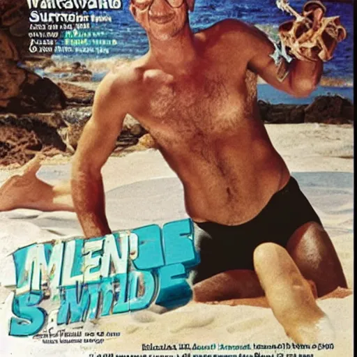 Image similar to Walter White on the cover of Swimsuit Illustrated (1989)