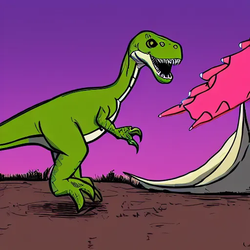 Image similar to dinosaur cartoon