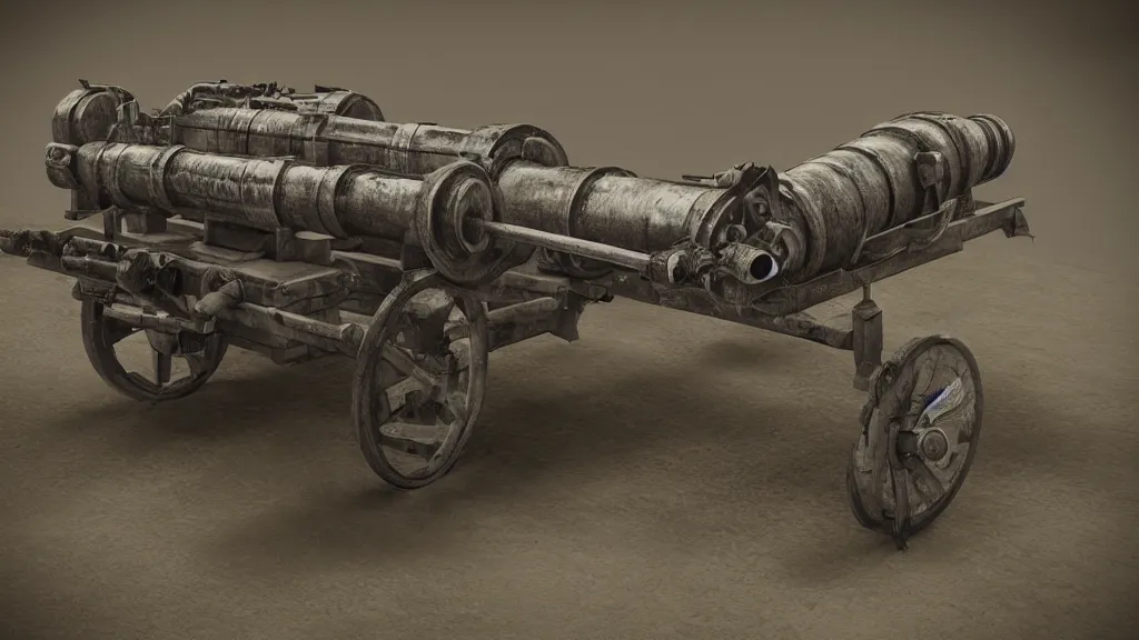 Prompt: artillery cannon, high quality, high detail, photorealistic,