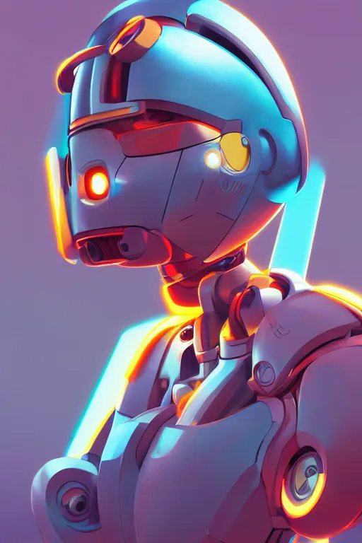 Image similar to metabots medabots medarotto medarot robot minimalist comics helmet mask neon cybereye, behance hd by jesper ejsing, by rhads, makoto shinkai and lois van baarle, ilya kuvshinov, rossdraws global illumination ray tracing hdr radiating a glowing aura