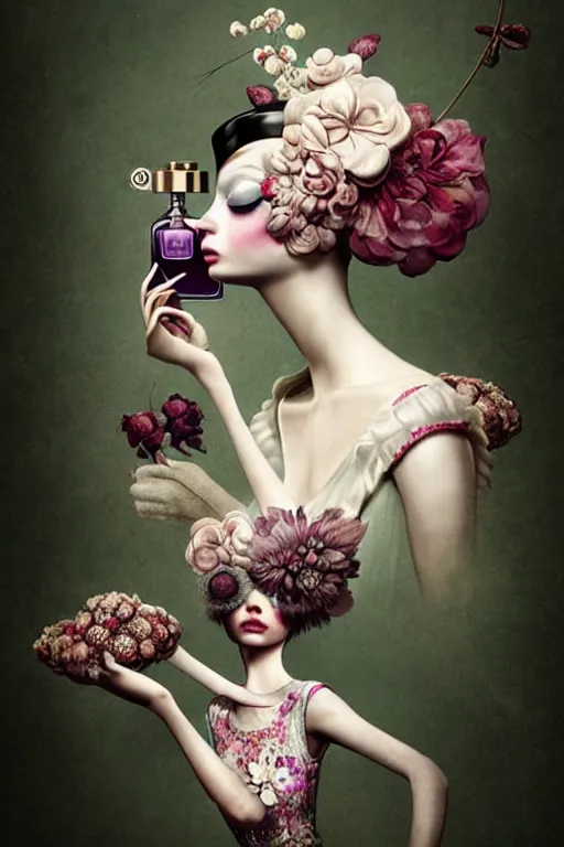 Image similar to fragrance advertising campaign by ray caesar, highly detailed, intricate