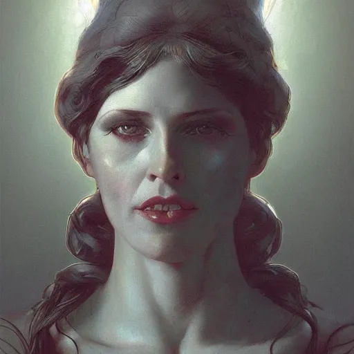 Prompt: Telma Louise model, physically accurate, dynamic lighting, intricate, elegant, highly detailed, digital painting, artstation, HR GIGER, Hieronymus Bosch, Francis Bacon, concept art, smooth, sharp focus, illustration, art by artgerm and greg rutkowski and alphonse mucha