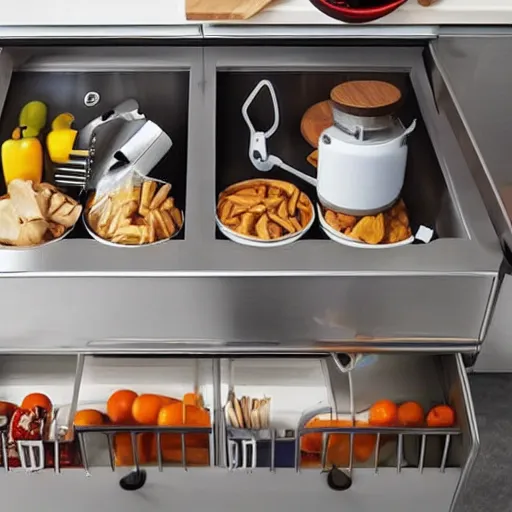 Prompt: These overdesigned kitchen gadgets are doomed to collect dust in your drawers