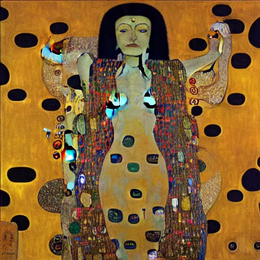 Image similar to samadhi, by Gustav Klimt