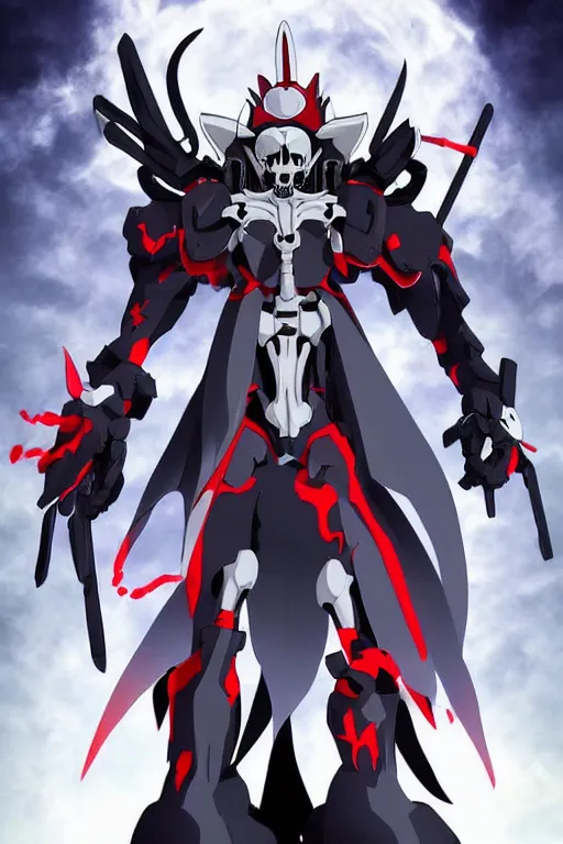 Image similar to a full body shot of the Grim Reaper by Studio Trigger, skeleton face, his eyes are red and glowing, sport pants, highly detailed, artstation,manga,style of SSSS.Gridman (2018),style of Gurren Lagann (2007)