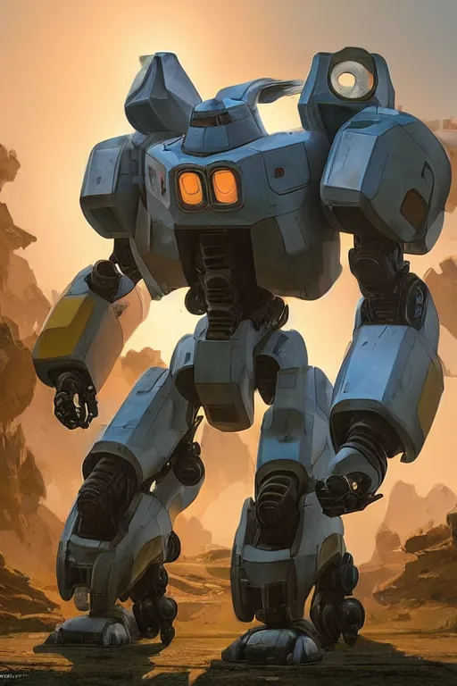 Image similar to mechwarrior 5 : mercenaries mech megaman transformer robot boss tank engine game octane render, 4 k, hd 2 0 2 2 3 d cgi rtx hdr style chrome reflexion glow fanart, global illumination ray tracing hdr fanart arstation by ian pesty by jesper ejsing pixar and disney unreal zbrush central hardmesh