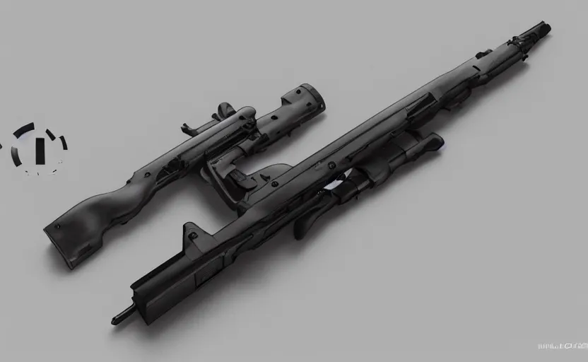 Image similar to minimalist submachine gun inspired by Tesla, studio lighting, photorealistic, highly detailed, trending on artstation, weapon concept art, weaponry concept designs, full color