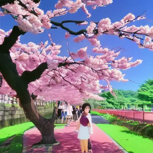 Image similar to perfect cherry blossom by studio ghibli